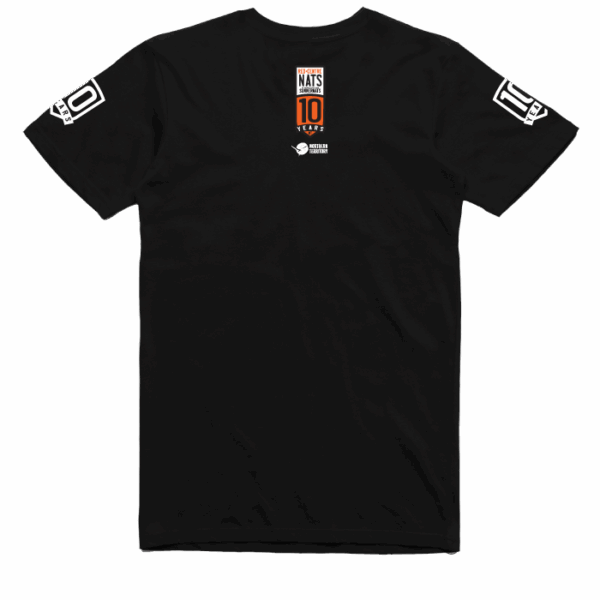 REDCENTRENATS 10 MEN'S ENTRANT T-SHIRT - BLACK - Image 2