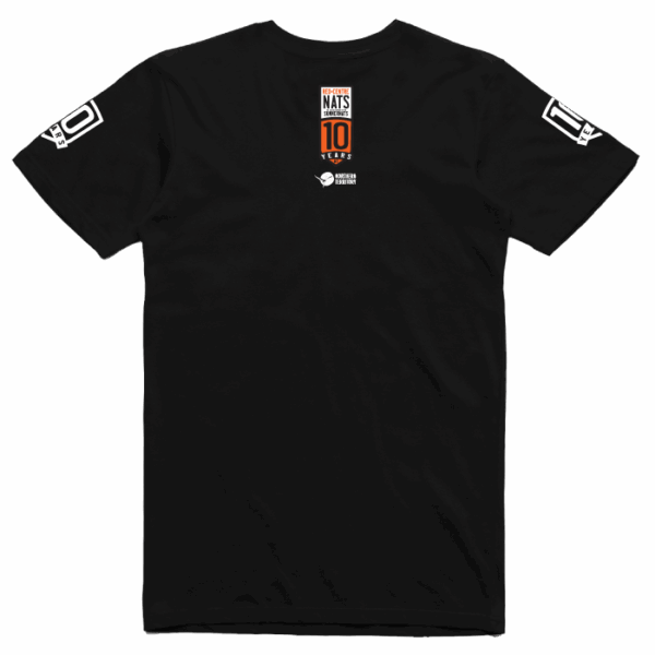 REDCENTRENATS 10 MEN'S EVENT T-SHIRT - BLACK - Image 2