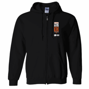 RED CENTRENATS 10 ZIP HOODIE