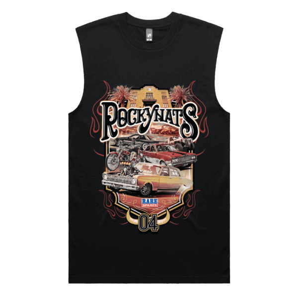 ROCKYNATS 04 MEN'S MUSCLE SHIRT - BLACK