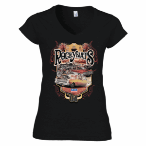 ROCKYNATS 04 V NECK WOMEN'S SHIRT - BLACK