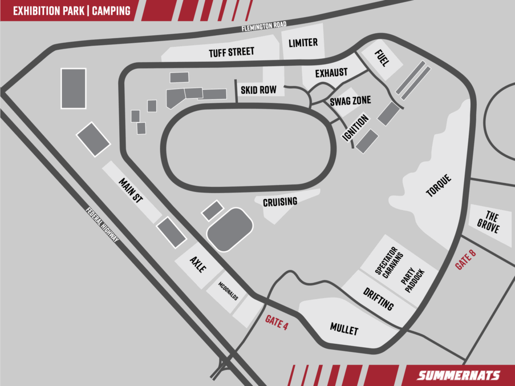 SUMMERNATS CAMPING MAP