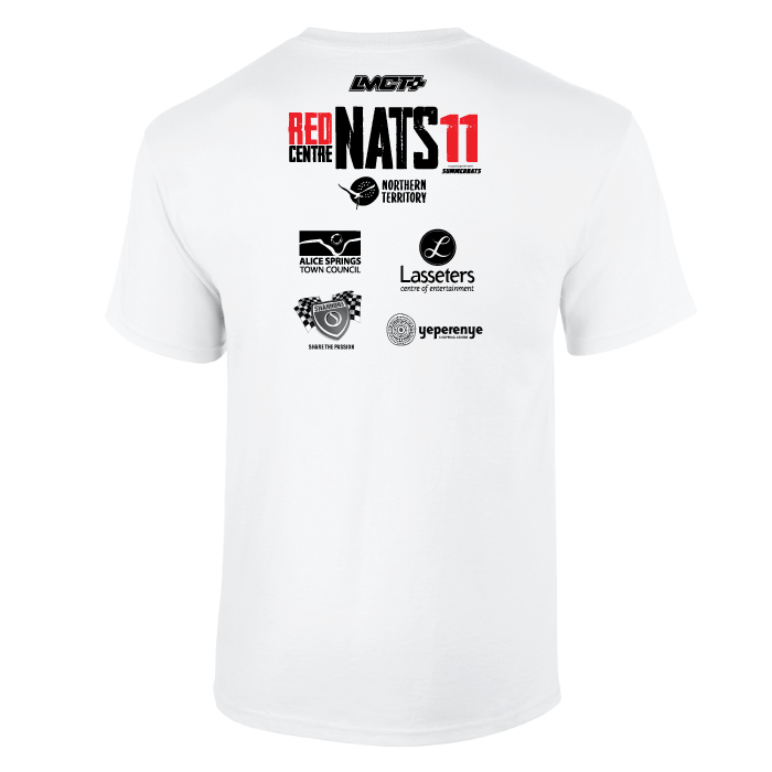 REDCENTRENATS 11 MEN'S EVENT T-SHIRT - WHITE - Image 2