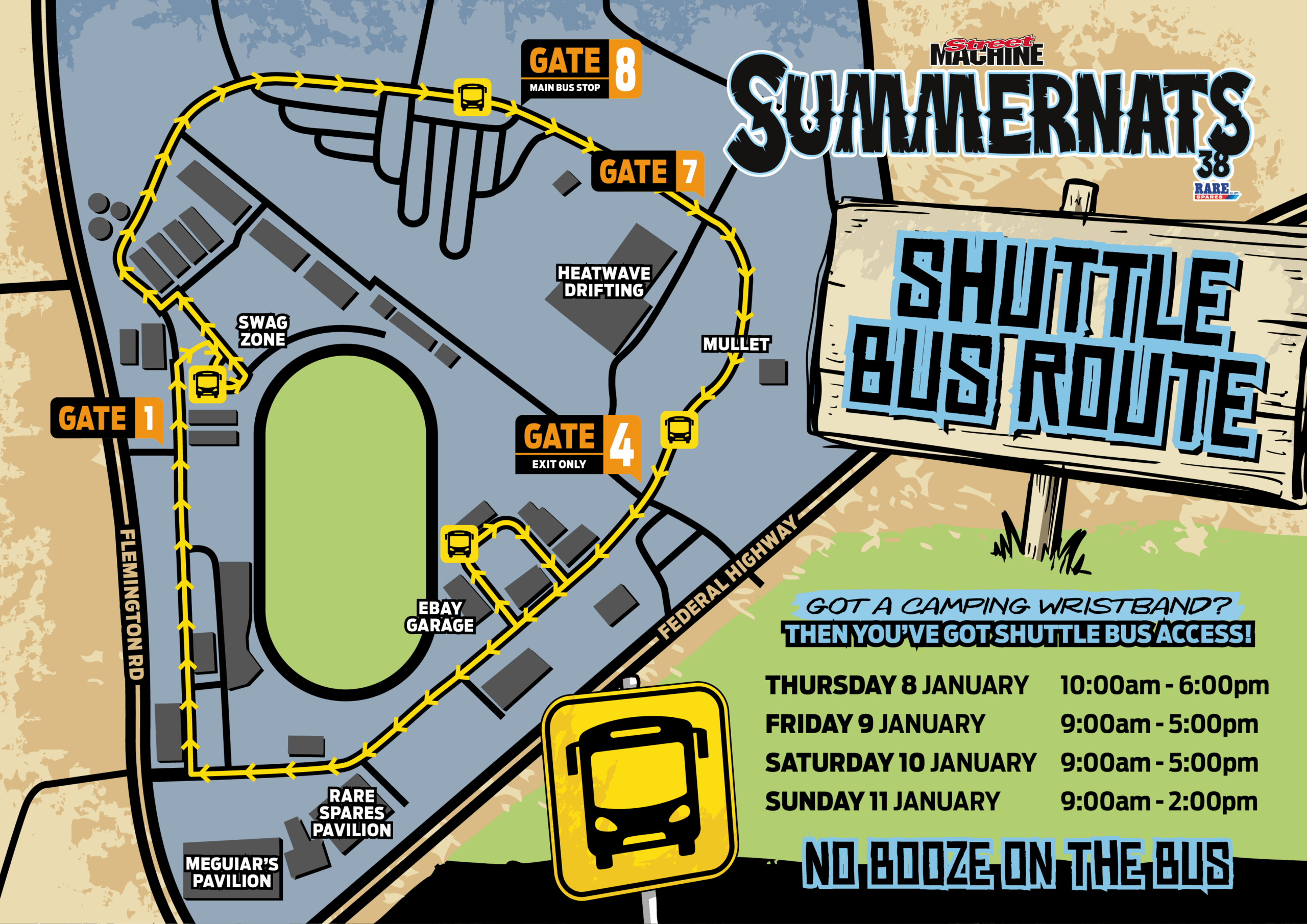 027779_SUMMERNATS38_SHUTTLEBUS_A4MAP Summernats Camping Shuttle Bus