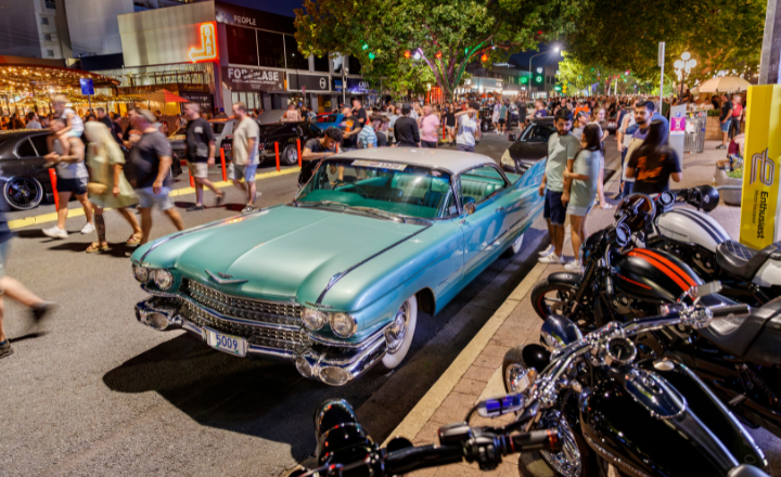 Car parked at Fringe Festival Car parked at Fringe Festival