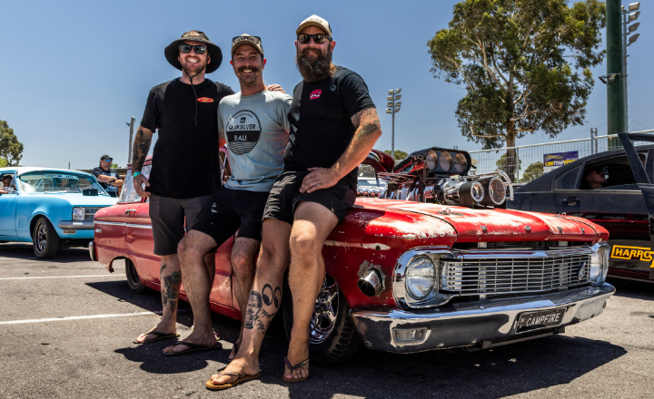 Three Summernats entrants sitting on a car - 720x440 Three Summernats entrants sitting on a car
