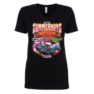 SUMMERNATS 38 WOMEN’S V NECK T-SHIRT