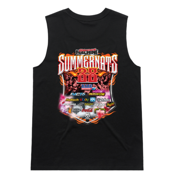 SUMMERNATS 38  WOMEN’S MUSCLE SHIRT – BLACK