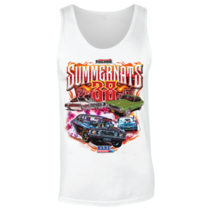 SUMMERNATS 38 MEN’S WHITE SINGLET