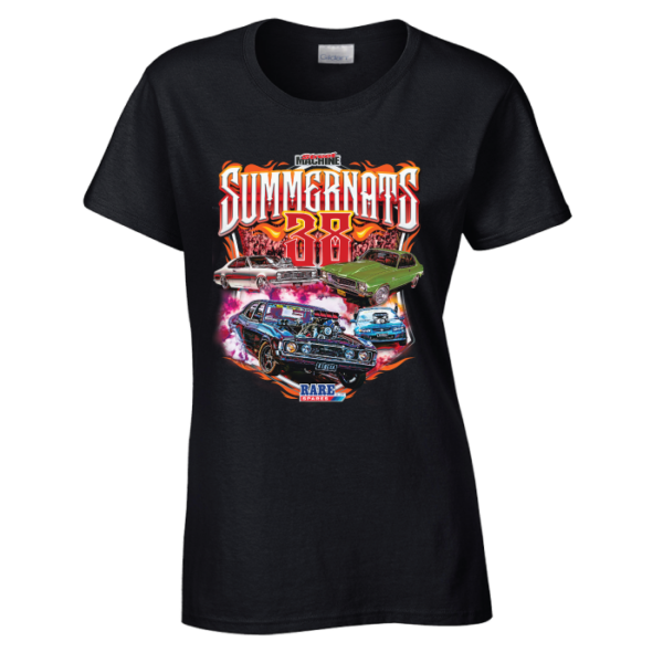 SUMMERNATS 38 WOMEN’S EVENT T-SHIRT-BLACK